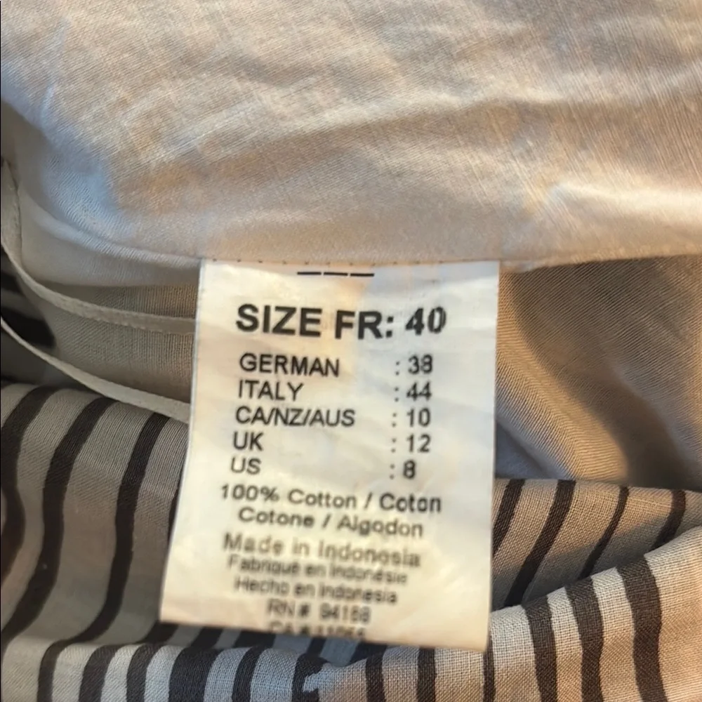 Animale Cotton Brown Tan A-Line Skirt - Picture 5 of 5